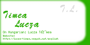 timea lucza business card